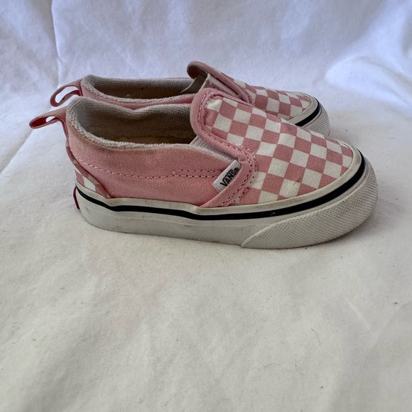 Infant Pink checkered Vans π - Picture 4 of 7